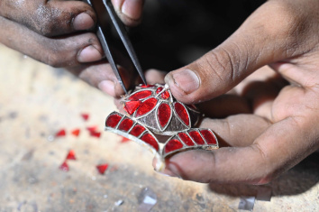 Assamese Traditional Jewellary at Ranthali, Nagaon