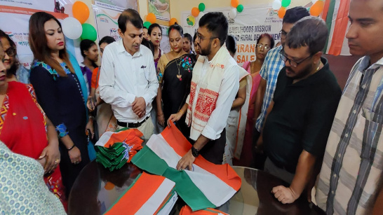 A sale point of National flag was inaugurated today by DC, Nagaon at the O/o the Deputy Commissioner, Nagaon.