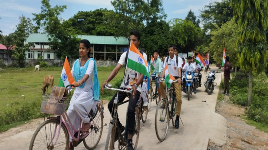 Cycle Rally regarding Har Ghar Tiranga Campaign